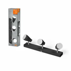 Luminaires Ledvance Spot Plafonnier LED Noir, 3 lumières* Éclairage Led
