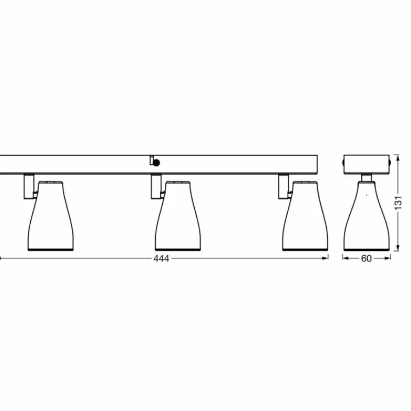 Luminaires Ledvance Spot Plafonnier LED Noir, 3 lumières* Éclairage Led