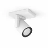 Luminaires Philips Spot pour plafond et mur, kit d'extension Philips Hue Ambiance White & Color Argenta Blanc, 1 lumière, Changeur de couleurs