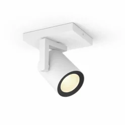 Luminaires Philips Spot pour plafond et mur, kit d'extension Philips Hue Ambiance White & Color Argenta Blanc, 1 lumière, Changeur de couleurs