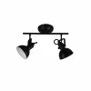 Luminaires Reality Spot Reality GINA Noir, 2 lumières* Spots Et Projecteurs