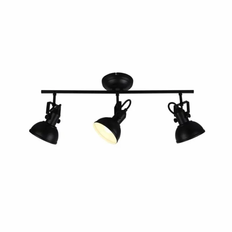 Luminaires Reality Spot Reality GINA Noir, 3 lumières* Spots Et Projecteurs