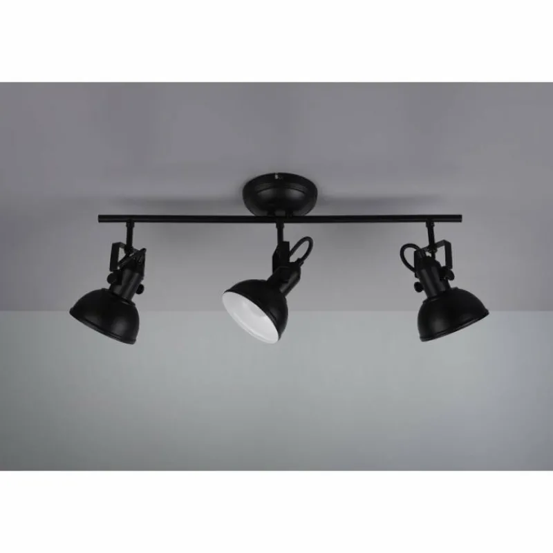 Luminaires Reality Spot Reality GINA Noir, 3 lumières* Spots Et Projecteurs