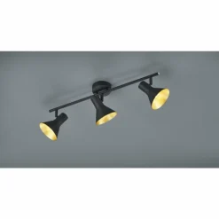 Lampes Dorées-Luminaires Reality Spot Reality NINA Noir, 3 lumières
