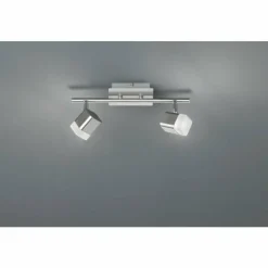 Luminaires Reality Spot Reality ROUBAIX LED Nickel mat, 2 lumières* Éclairage Led