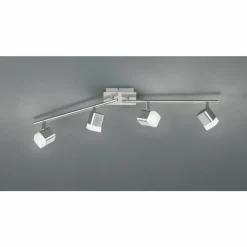 Luminaires Reality Spot Reality ROUBAIX LED Nickel mat, 4 lumières* Éclairage Led