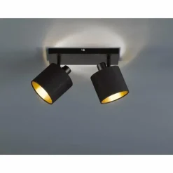 Lampes En Tissu-Luminaires Reality Spot Reality TOMMY Noir, 2 lumières