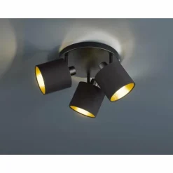 Luminaires Reality Spot Reality TOMMY Noir, 3 lumières* Spots Et Projecteurs