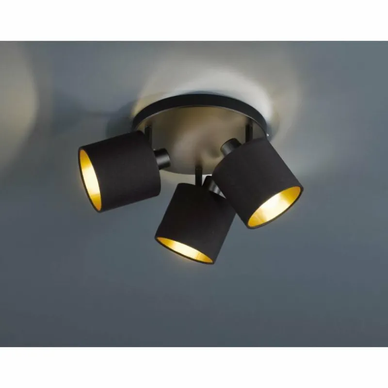 Luminaires Reality Spot Reality TOMMY Noir, 3 lumières* Spots Et Projecteurs