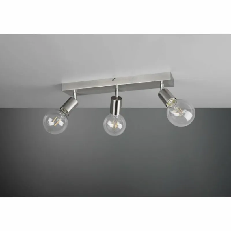 Luminaires Reality Spot Reality Vannes Nickel mat, 3 lumières