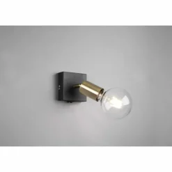 Luminaires Reality Spot Reality Vannes Noir, 1 lumière* Spots Et Projecteurs