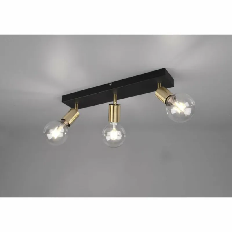 Luminaires Reality Spot Reality Vannes Noir, 3 lumières* Spots Et Projecteurs