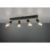 Luminaires Reality Spot Reality Vannes Noir, 4 lumières* Spots Et Projecteurs