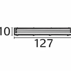 Luminaires Scandinaves-Luminaires Nordlux Spot sous meuble Nordlux WORKS Argenté, 2 lumières