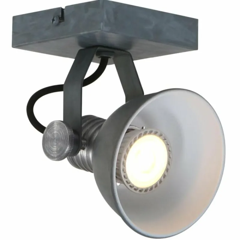 Luminaires Steinhauer Spot Steinhauer BROOKLY LED Gris, 1 lumière* Éclairage Led