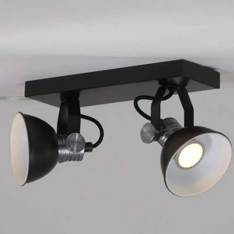 Luminaires Steinhauer Spot Steinhauer BROOKLY LED Noir, 2 lumières* Éclairage Led