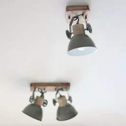 Luminaires Steinhauer Spot Steinhauer GEARWOOD Gris, 1 lumière