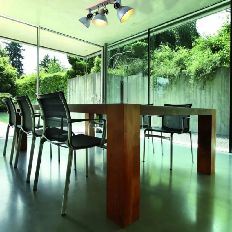 Lampes Industrielles-Luminaires Steinhauer Spot Steinhauer Gearwood Bois clair, 3 lumières