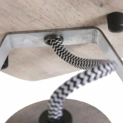 Lampes Industrielles-Luminaires Steinhauer Spot Steinhauer Gearwood Bois clair, Nickel mat, 1 lumière