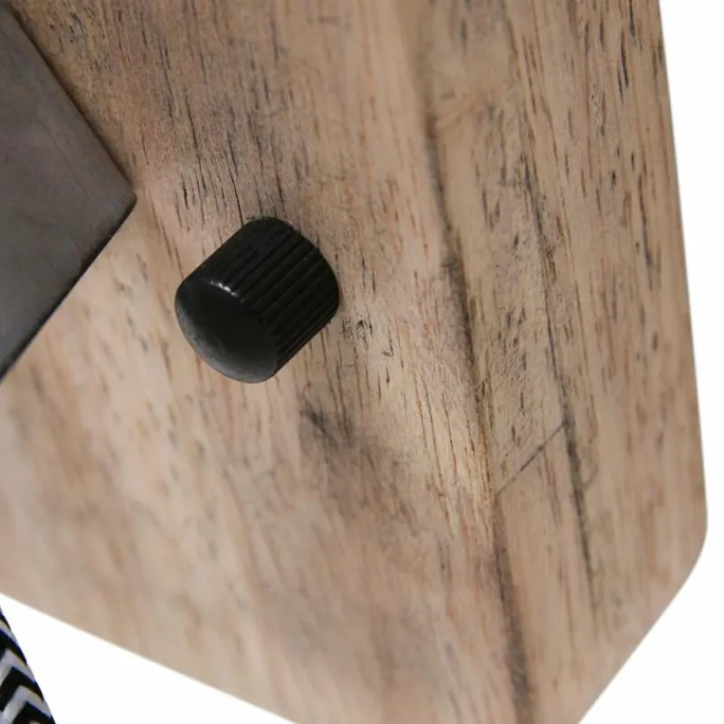 Lampes Industrielles-Luminaires Steinhauer Spot Steinhauer Gearwood Bois clair, Nickel mat, 1 lumière