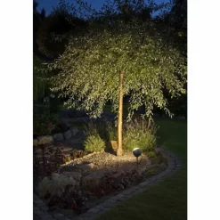 Luminaires Konstsmide Spot sur pieu Konstsmide Lecce LED Noir, 1 lumière