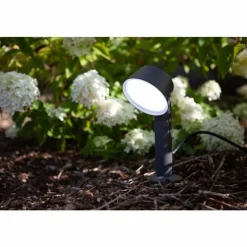 Luminaires Lutec Spot sur pieu Lutec Dakota LED Anthracite, 1 lumière