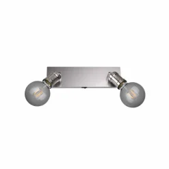 Luminaires Trio Spot Trio CARL Nickel mat, 2 lumières* Spots Et Projecteurs