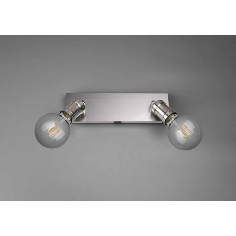 Luminaires Trio Spot Trio CARL Nickel mat, 2 lumières* Spots Et Projecteurs