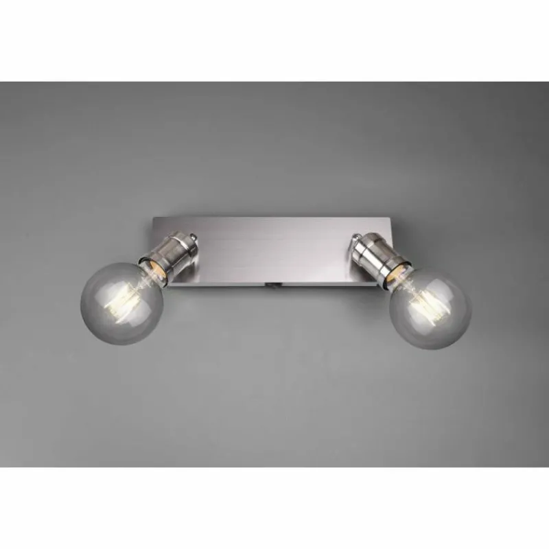 Luminaires Trio Spot Trio CARL Nickel mat, 2 lumières* Spots Et Projecteurs