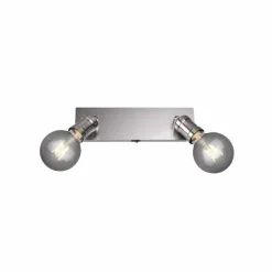 Luminaires Trio Spot Trio CARL Nickel mat, 2 lumières* Spots Et Projecteurs