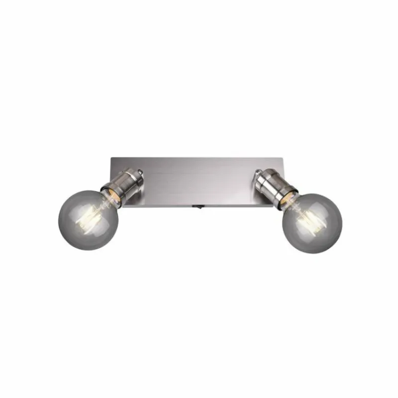 Luminaires Trio Spot Trio CARL Nickel mat, 2 lumières* Spots Et Projecteurs