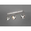 Luminaires Trio Spot Trio Leon LED Nickel mat, 3 lumières* Spots Et Projecteurs