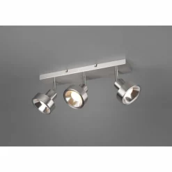 Luminaires Trio Spot Trio Leon LED Nickel mat, 3 lumières* Spots Et Projecteurs