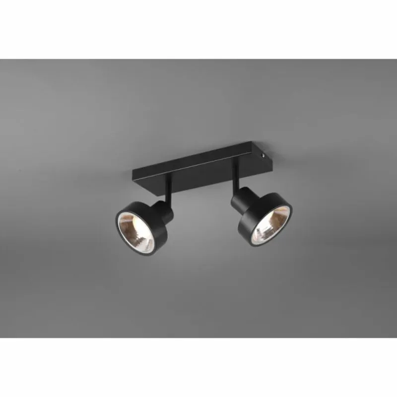 Luminaires Trio Spot Trio Leon LED Noir, 2 lumières* Spots Et Projecteurs