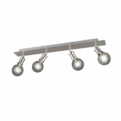 Luminaires Rustiques-Luminaires Trio Spot Trio Leuchten CARL Nickel mat, 4 lumières