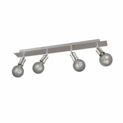 Luminaires Rustiques-Luminaires Trio Spot Trio Leuchten CARL Nickel mat, 4 lumières