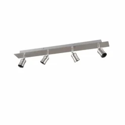 Luminaires Rustiques-Luminaires Trio Spot Trio Leuchten CARL Nickel mat, 4 lumières