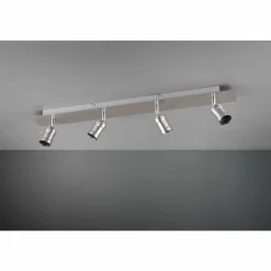 Luminaires Rustiques-Luminaires Trio Spot Trio Leuchten CARL Nickel mat, 4 lumières