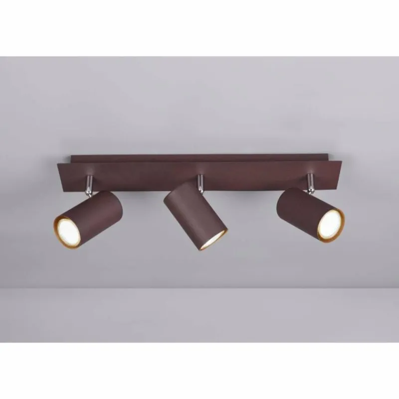 Luminaires Trio Spot Trio Leuchten MARLEY Rouille, 3 lumières* Spots Et Projecteurs