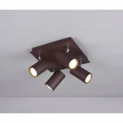 Luminaires Trio Spot Trio Leuchten MARLEY Rouille, 4 lumières* Spots Et Projecteurs