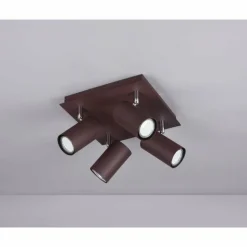 Luminaires Trio Spot Trio Leuchten MARLEY Rouille, 4 lumières* Spots Et Projecteurs