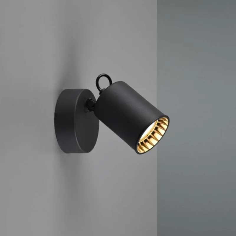 Lampes Industrielles-Luminaires Trio Spot Trio Leuchten PAGO Noir, 1 lumière