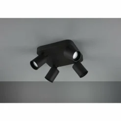 Lampes Industrielles-Luminaires Trio Spot Trio Leuchten PAGO Noir, 4 lumières
