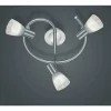 Luminaires Trio Spot Trio LEVISTO LED Nickel mat, 3 lumières