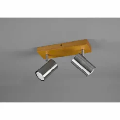 Lampes En Bois-Luminaires Trio Spot Trio Marley Bois clair, 2 lumières