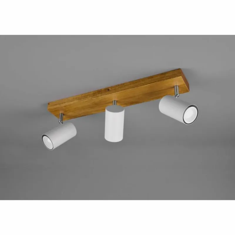 Lampes En Bois-Luminaires Trio Spot Trio Marley Bois clair, 3 lumières
