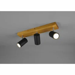 Lampes En Bois-Luminaires Trio Spot Trio Marley Bois clair, 3 lumières