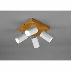 Lampes En Bois-Luminaires Trio Spot Trio Marley Bois clair, 4 lumières