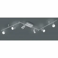 Luminaires Rustiques-Luminaires Trio Spot Trio NARCOS LED Nickel mat, 6 lumières