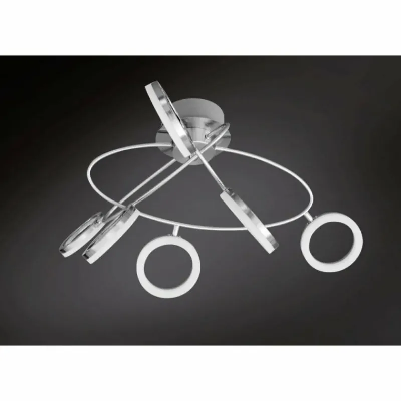 Luminaires Wofi Spot Wofi SCARLETT LED Nickel mat, 6 lumières* Éclairage Led